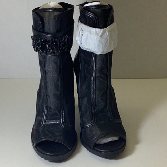 KARL LAGERFELD
Crystal Embellishments Lace-Up Boots - Picture 5 of 13